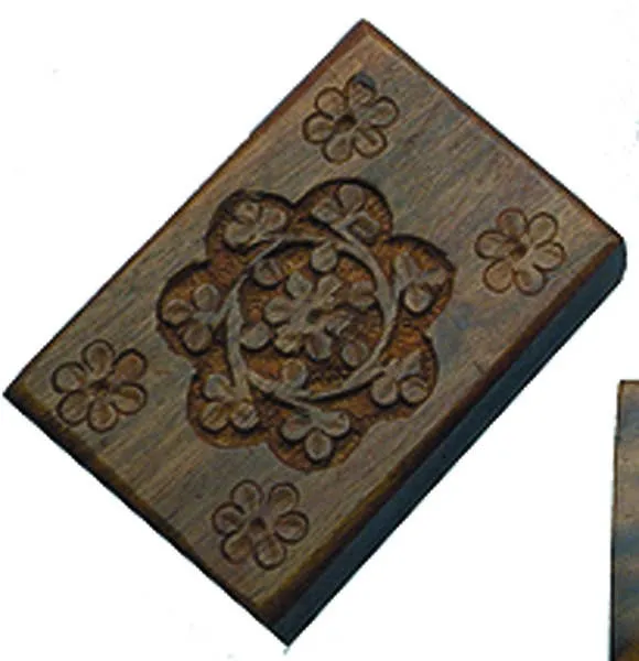 Benjamin International Wooden Pill Box Earrings