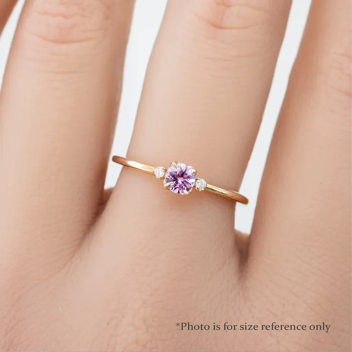 Rings Envero Jewelry Sofia Ring 4mm 035ct Dark Pink Umba Sapphire 14K Rose Gold Rings Envero Jewelry Sofia Ring 4mm 035ct Dark Pink Umba Sapphire 14K Rose Gold