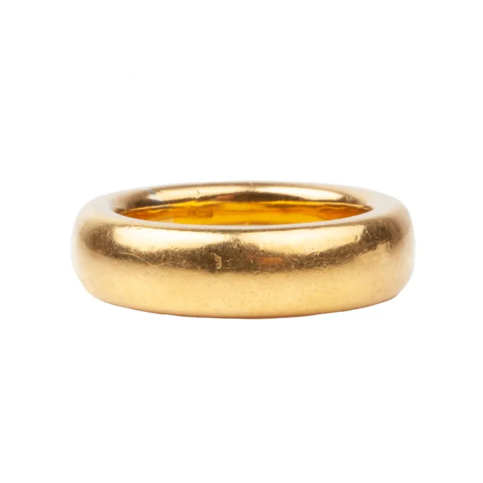 Bell Bird Antiques Rings Antique 22k gold Thick Band