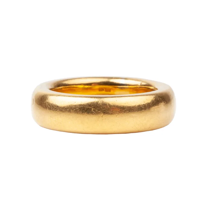 Bell Bird Antiques Rings Antique 22k gold Thick Band