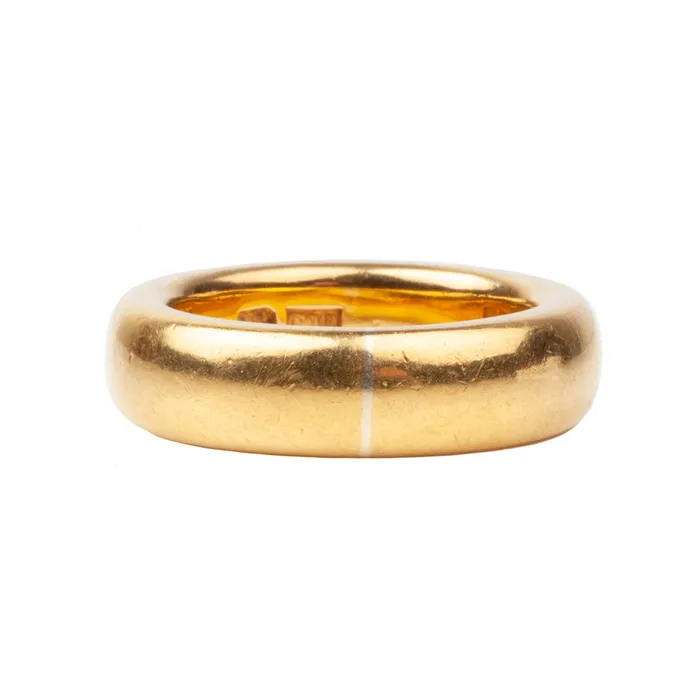Bell Bird Antiques Rings Antique 22k gold Thick Band
