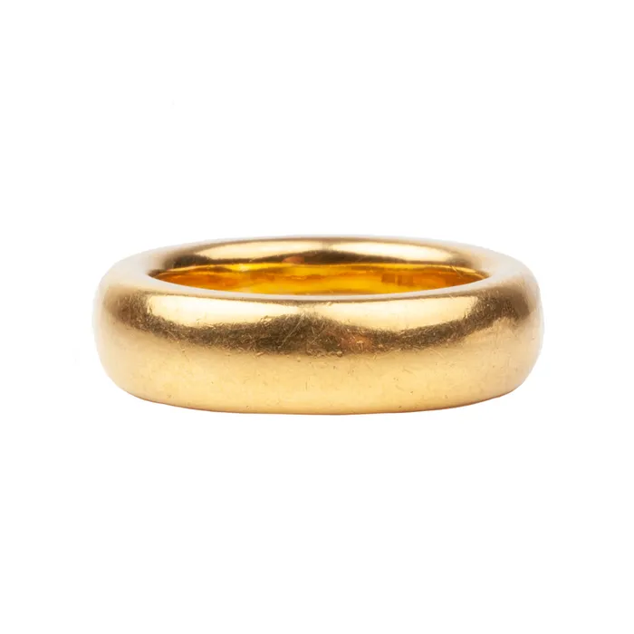Bell Bird Antiques Rings Antique 22k gold Thick Band