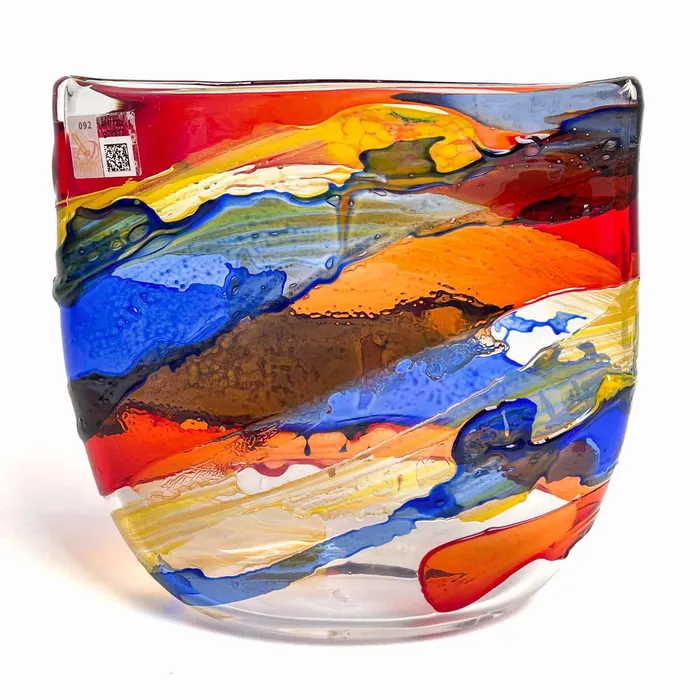 Earrings Vetreria Badioli Hurricane Blown Vase Murano Glass
