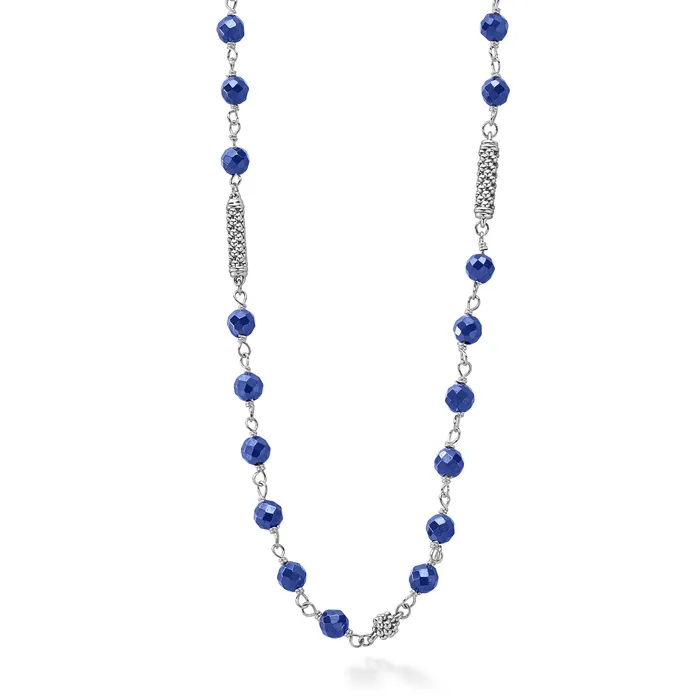 LAGOS Caviar Icon Ultramarine Ceramic Beaded Necklace Necklaces