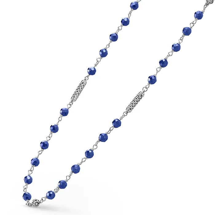 LAGOS Caviar Icon Ultramarine Ceramic Beaded Necklace Necklaces