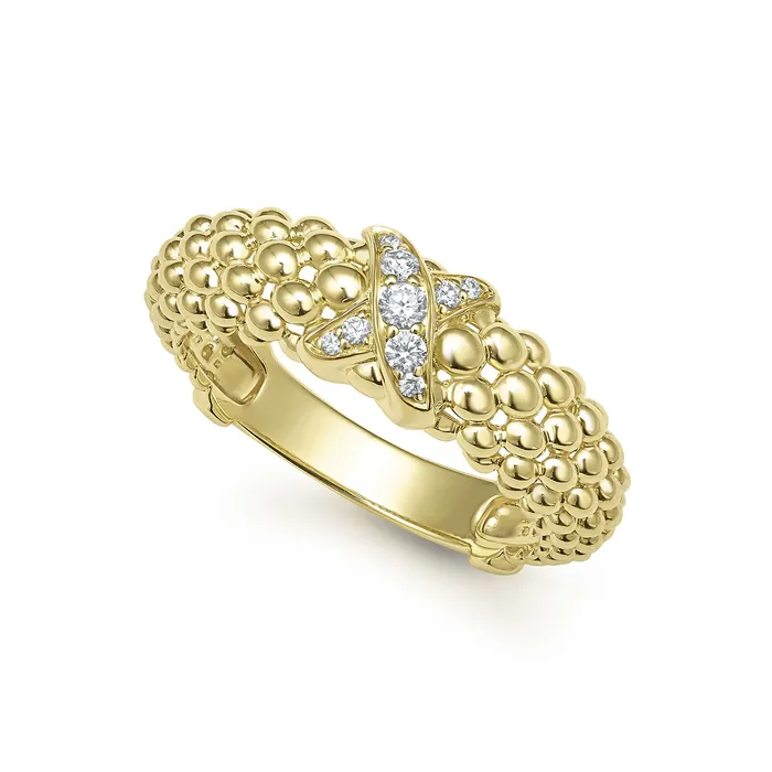 LAGOS Rings Embrace 18K Gold X Caviar Diamond Ring