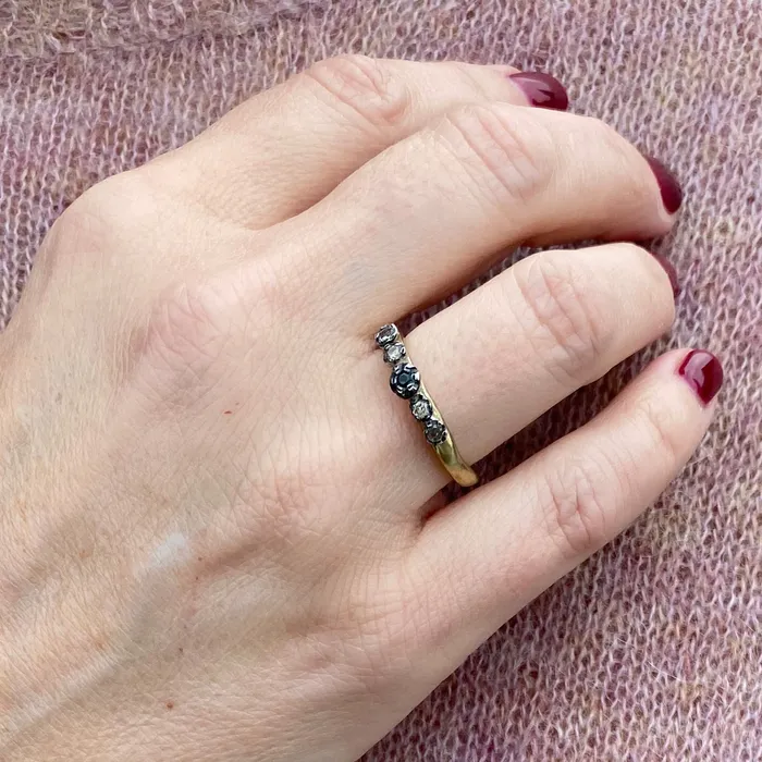 Rosa Maria Rings Rosa Maria Poppy3 Sterling Diamond Black Diamond Ring