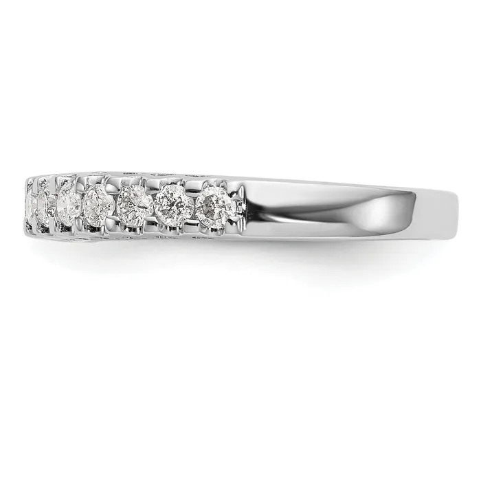 052ct CZ Solid Real 14k White Gold Wedding Wedding Band Ring Goldia Rings