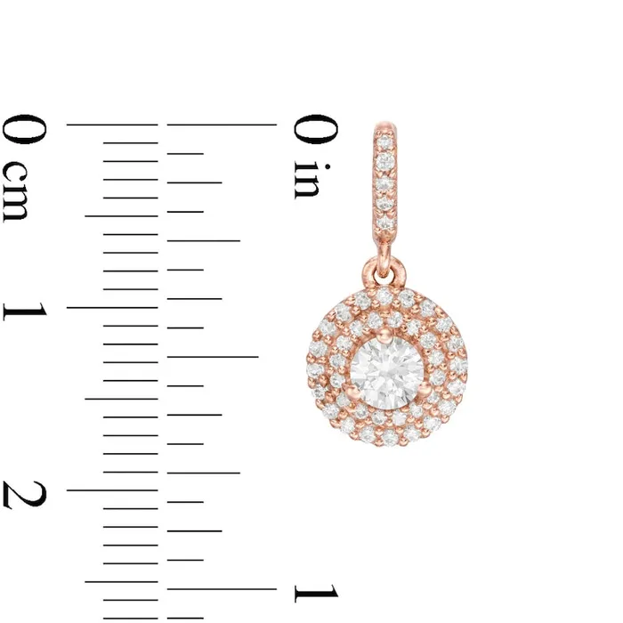 088 CT TW Diamond Double Frame Drop Earrings in 14K Rose Gold Goldia Earrings 088 CT TW Diamond Double Frame Drop Earrings in 14K Rose Gold Goldia Earrings