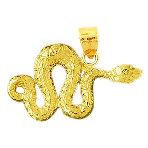 14K Gold Snake Pendant Goldia PreStyled Sets