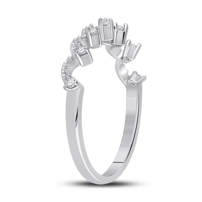14k White Gold Round Diamond Band Ring 112 Cttw gndatlanta Rings