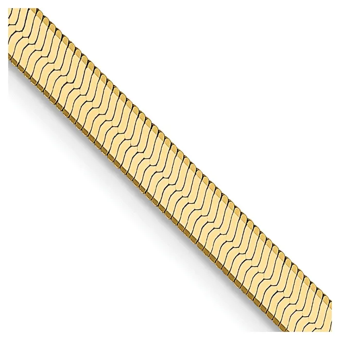 14K Yellow Gold 18 inch 3mm Silky Herringbone with Lobster Clasp Chain Necklace MDS Necklaces 14K Yellow Gold 18 inch 3mm Silky Herringbone with Lobster Clasp Chain Necklace MDS Necklaces