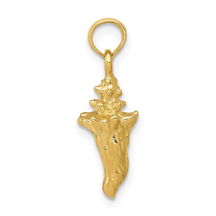 14k Yellow Gold 3D Conch Shell Pendant Goldia PreStyled Sets