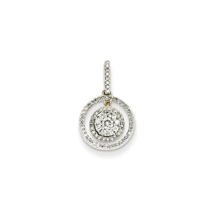 14K Yellow Gold Real Diamond Pendant Goldia PreStyled Sets
