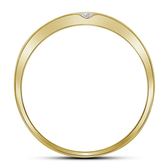 14k Yellow Gold Round Diamond Wedding Band Ring 18 Cttw gndatlanta Rings