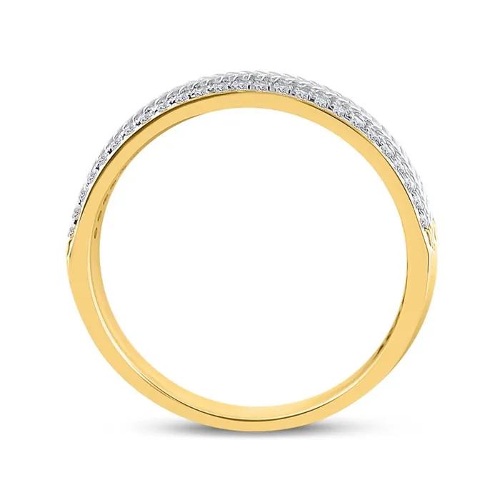 14k Yellow Gold Round Diamond Wedding Wheat Texture Band Ring 13 Cttw gndatlanta Rings