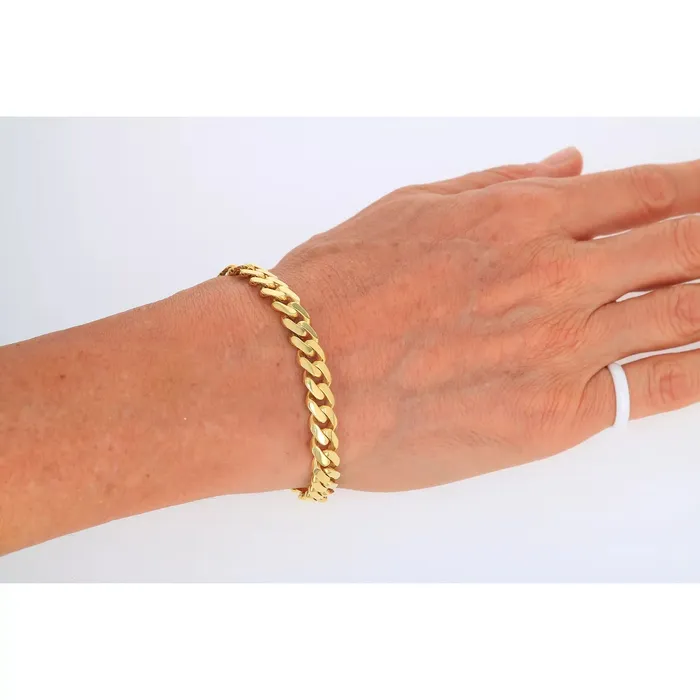14k Yellow Gold Royal Monaco Miami Cuban Link 5mm Chain Bracelet w Box Clasp 7 Goldiacom Bracelets