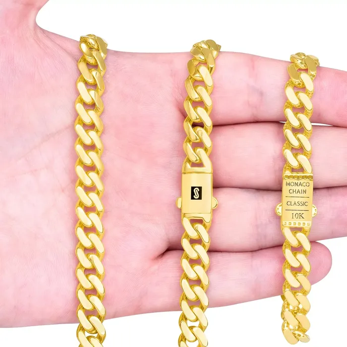 14k Yellow Gold Royal Monaco Miami Cuban Link 5mm Chain Bracelet w Box Clasp 7 Goldiacom Bracelets
