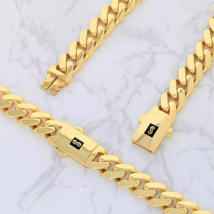 14k Yellow Gold Royal Monaco Miami Cuban Link 5mm Chain Bracelet w Box Clasp 7 Goldiacom Bracelets