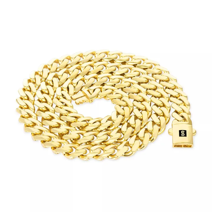 14k Yellow Gold Royal Monaco Miami Cuban Link 5mm Chain Bracelet w Box Clasp 7 Goldiacom Bracelets