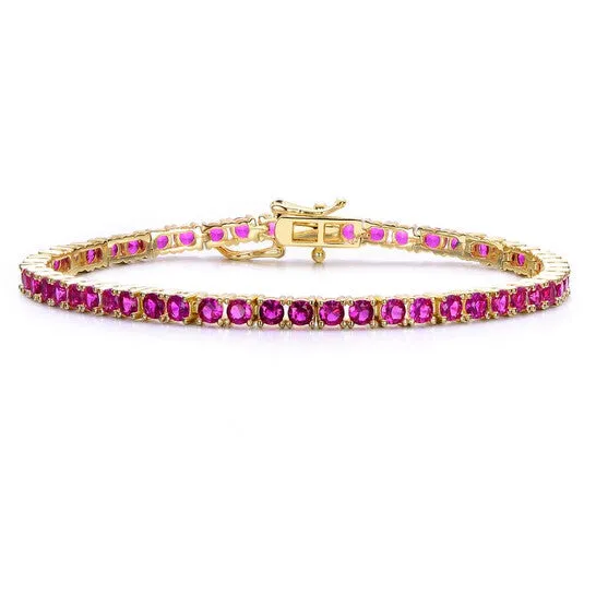 Bracelets JMS always Original Stella Valentino 3mm Colored Cubic Zirconia Tennis Bracelet Bracelets JMS always Original Stella Valentino 3mm Colored Cubic Zirconia Tennis Bracelet