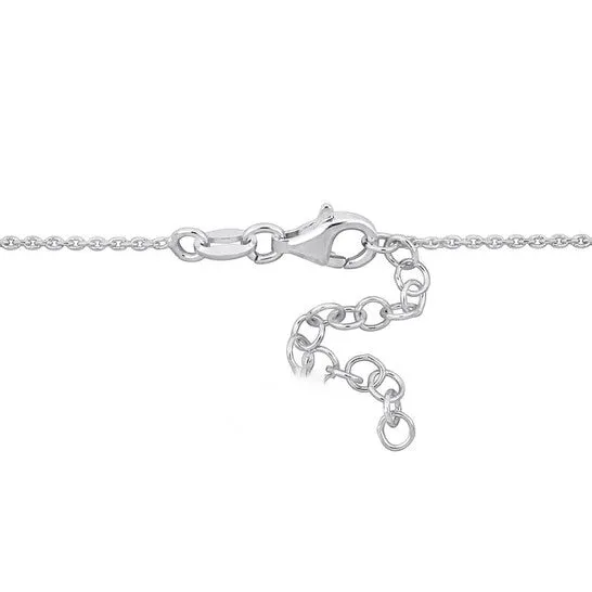 Bracelets Original Amour Double Heart Charm Chain Bracelet in TwoTone White and Rose Plated Sterling Silver JMS always
