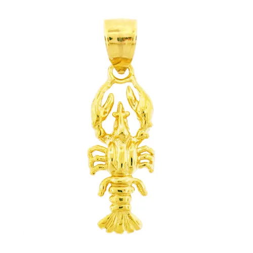 Charm Necklaces Goldia 14K Gold Lobster Charm