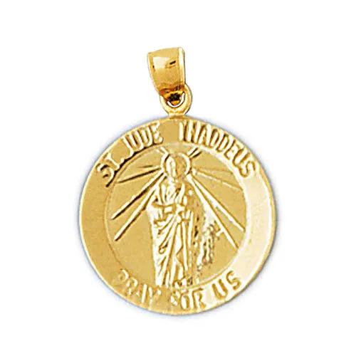 Charm Necklaces Goldia 14K Gold Saint Jude Charm