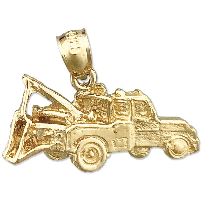 Charm Necklaces Goldia 14K Gold Tow Truck Charm
