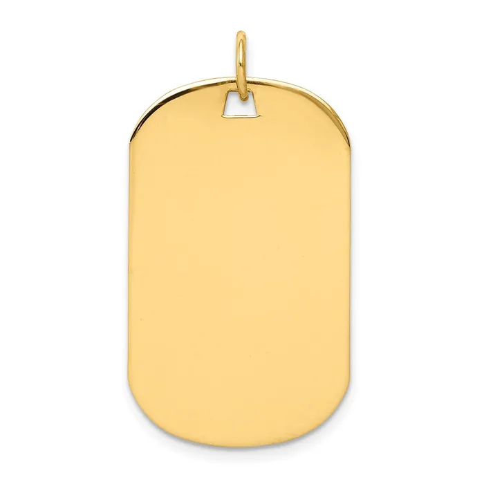 Charm Necklaces Goldia 14k Yellow Gold Plain 011 Gauge Engraveable Dog Tag Disc Charm Charm Necklaces Goldia 14k Yellow Gold Plain 011 Gauge Engraveable Dog Tag Disc Charm