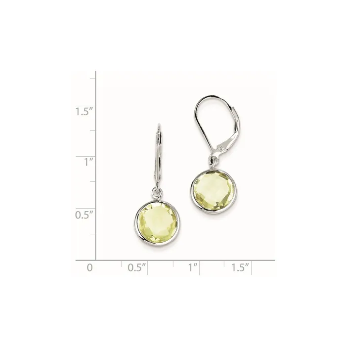 Earrings Goldia Sterling Silver Lemon Quartz Earrings