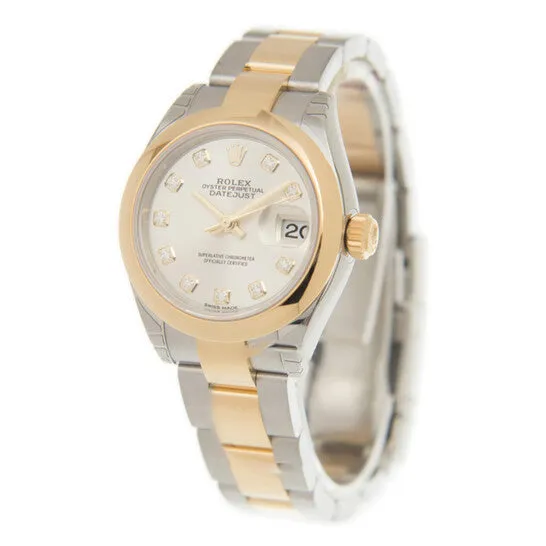 Earrings JMS always Original Rolex Lady Datejust 28 Silver Dial Steel and 18K Yellow Gold Oyster Watch 279163SDO Earrings JMS always Original Rolex Lady Datejust 28 Silver Dial Steel and 18K Yellow Gold Oyster Watch 279163SDO