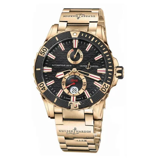 Earrings Original Ulysse Nardin Maxi Marine Diver Black Dial 18K Rose Gold Mens Watch 266108M92 JMS always Earrings Original Ulysse Nardin Maxi Marine Diver Black Dial 18K Rose Gold Mens Watch 266108M92 JMS always
