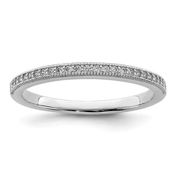 Goldia Brilliant Embers Sterling Silver Rhodiumplated 25 Stone Micro Pav CZ Polished Ring Rings Goldia Brilliant Embers Sterling Silver Rhodiumplated 25 Stone Micro Pav CZ Polished Ring Rings