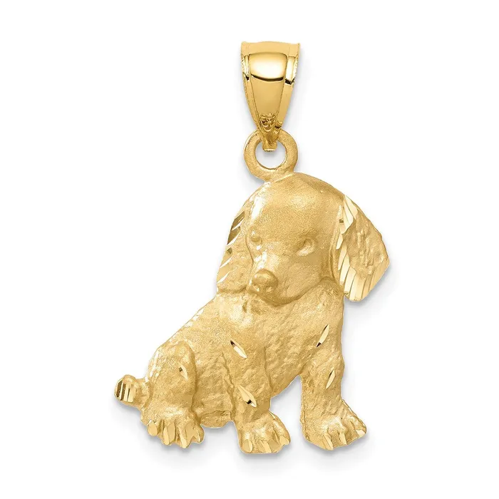 Goldia Charm Necklaces 14k Yellow Gold Dog Charm