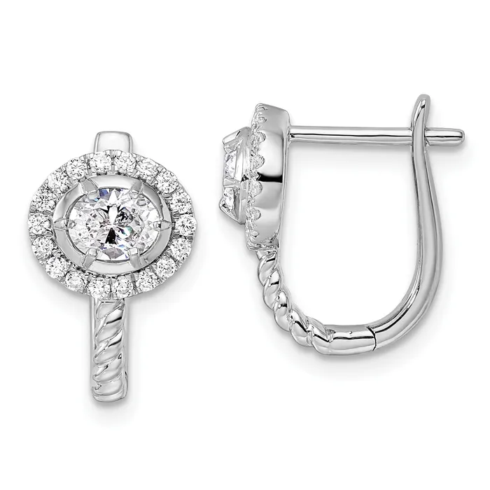Goldia Earrings 14k White Gold 78 Ct Lab Grown Diamond VSSI G Circle Hinged Hoop Earrings Goldia Earrings 14k White Gold 78 Ct Lab Grown Diamond VSSI G Circle Hinged Hoop Earrings