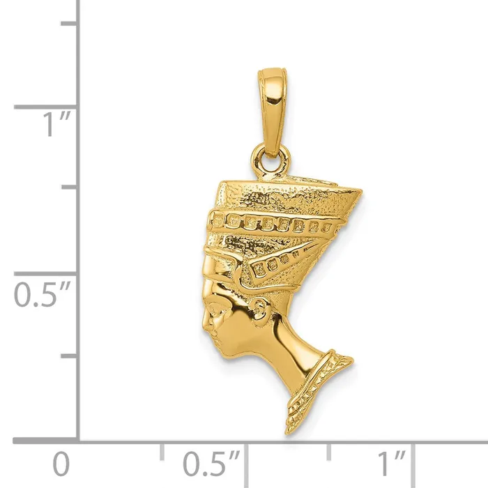 Goldia PreStyled Sets 14k Yellow Gold 3D Nefertiti Pendant