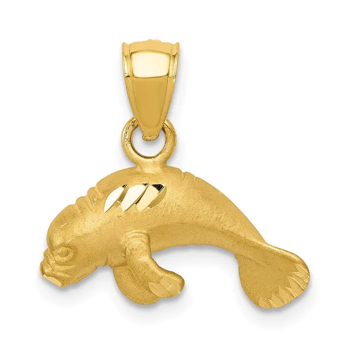Goldia PreStyled Sets 14k Yellow Gold Manatee Pendant