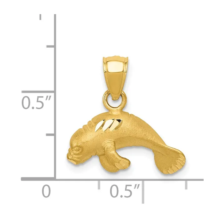 Goldia PreStyled Sets 14k Yellow Gold Manatee Pendant