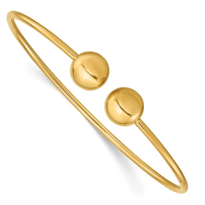 Goldia PreStyled Sets 14k Yellow Gold Polished Flexible Bangle