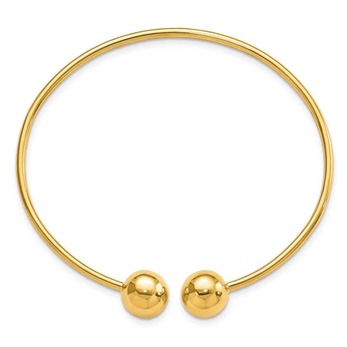 Goldia PreStyled Sets 14k Yellow Gold Polished Flexible Bangle