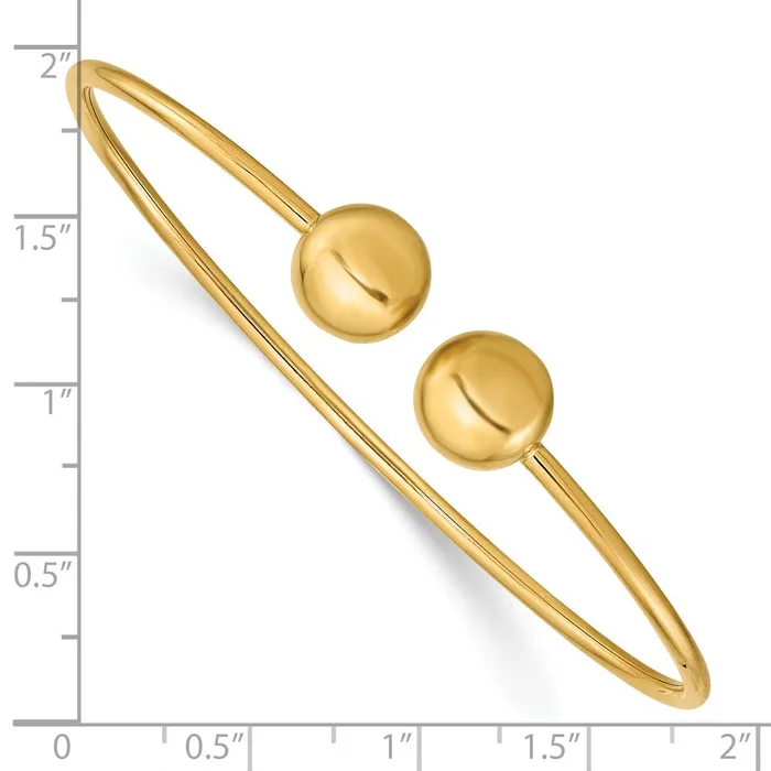 Goldia PreStyled Sets 14k Yellow Gold Polished Flexible Bangle