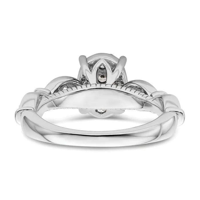 Goldia Rings 14K White Gold Lab Grown Diamond VSSI G Cluster Ring