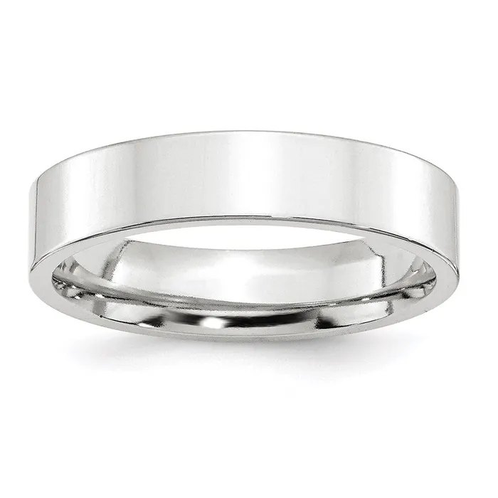 Goldia Rings Solid 10K White Gold 5mm Standard Flat Comfort Fit MensWomens Wedding Band Ring Size 65 Goldia Rings Solid 10K White Gold 5mm Standard Flat Comfort Fit MensWomens Wedding Band Ring Size 65