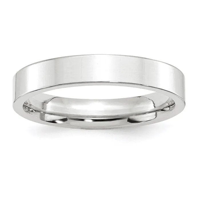 Goldia Rings Solid 14K White Gold 4mm Standard Flat Comfort Fit MensWomens Wedding Band Ring Size 13 Goldia Rings Solid 14K White Gold 4mm Standard Flat Comfort Fit MensWomens Wedding Band Ring Size 13