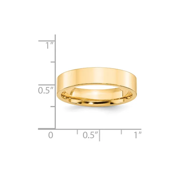 Goldia Rings Solid 14K Yellow Gold 5mm Standard Flat Comfort Fit MensWomens Wedding Band Ring Size 75 Goldia Rings Solid 14K Yellow Gold 5mm Standard Flat Comfort Fit MensWomens Wedding Band Ring Size 75