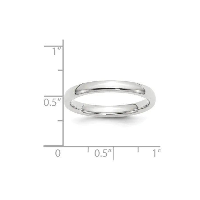 Goldia Rings Solid 18K White Gold 3mm Standard Comfort Fit MensWomens Wedding Band Ring Size 13 Goldia Rings Solid 18K White Gold 3mm Standard Comfort Fit MensWomens Wedding Band Ring Size 13