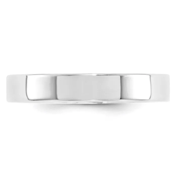 Goldia Rings Solid 18K White Gold 4mm Standard Flat Comfort Fit MensWomens Wedding Band Ring Size 9 Goldia Rings Solid 18K White Gold 4mm Standard Flat Comfort Fit MensWomens Wedding Band Ring Size 9