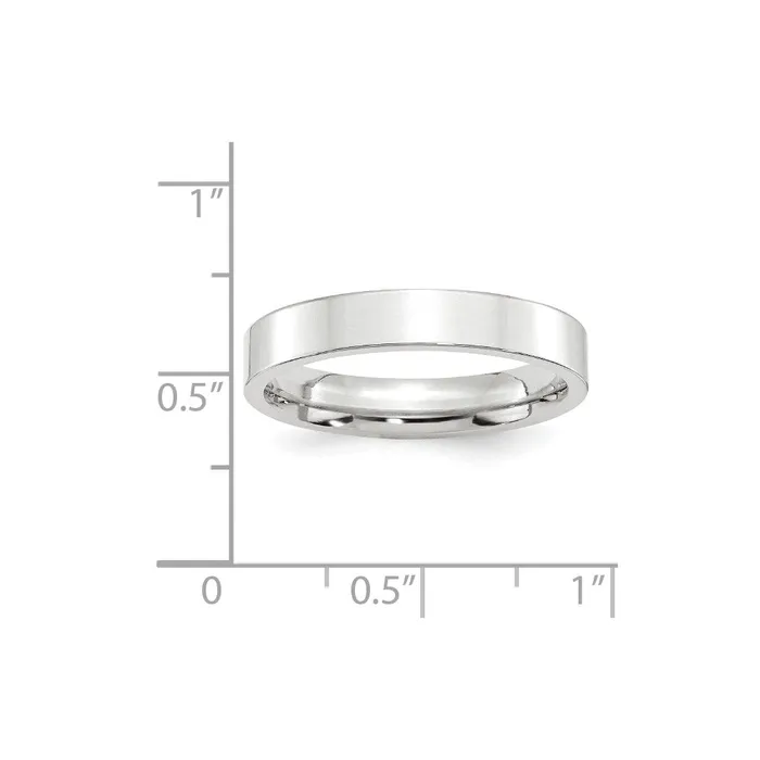 Goldia Rings Solid 18K White Gold 4mm Standard Flat Comfort Fit MensWomens Wedding Band Ring Size 9 Goldia Rings Solid 18K White Gold 4mm Standard Flat Comfort Fit MensWomens Wedding Band Ring Size 9