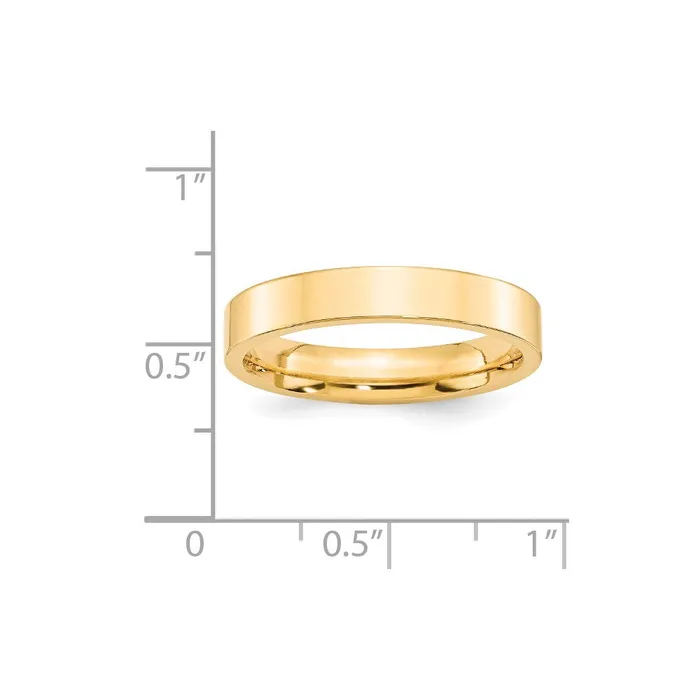 Goldia Rings Solid 18K Yellow Gold 4mm Standard Flat Comfort Fit MensWomens Wedding Band Ring Size 105 Goldia Rings Solid 18K Yellow Gold 4mm Standard Flat Comfort Fit MensWomens Wedding Band Ring Size 105